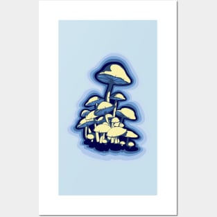 magic mushrooms Posters and Art